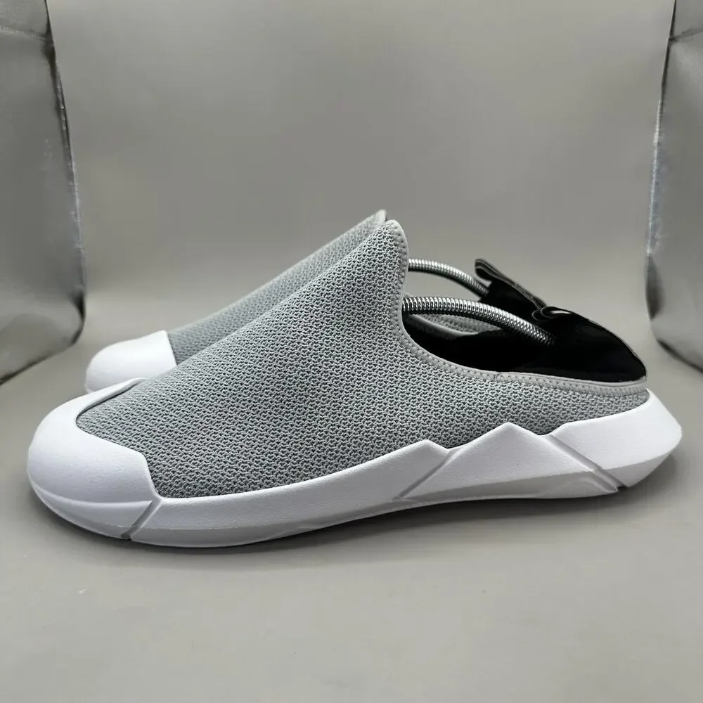 MUVEZ Dual Sole Slippers Shoes Mens Size 13 Gray Mesh Slip On Mule Comfort